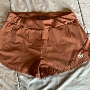 Women’s running shorts color, brown size medium